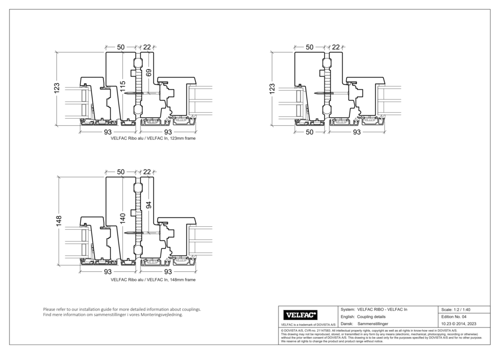 VELFAC Ribo - VELFAC In coupling